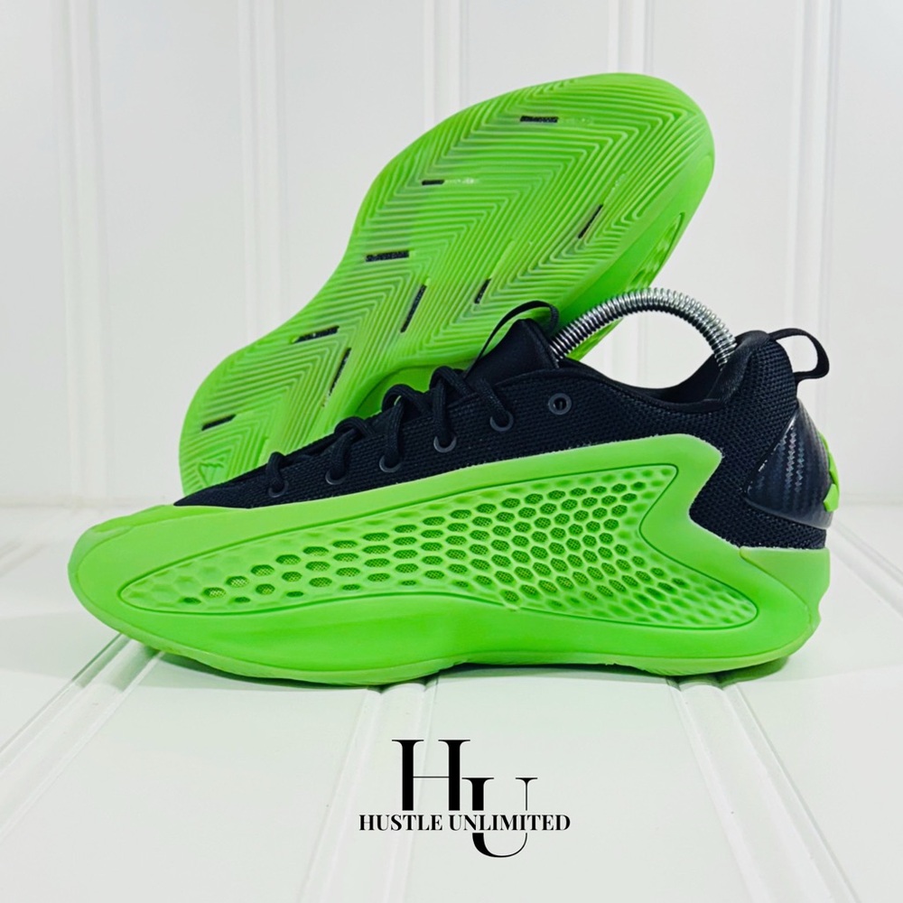 Adidas AE 1 Low Anthony Edwards Lucid Lime Slime Basketball Sneakers Men’s 7